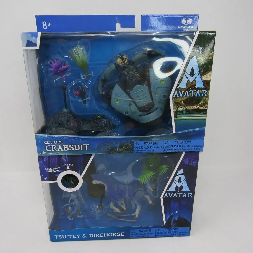 McFarlane Toys Avatar World of Pandora Cet-Ops Crabsuit Tsu'tey Direhorse Lot 2